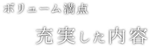 ボリューム満点